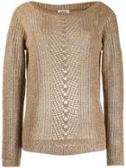 Liu Jo Sheer Knitted Sweater - Neutrals