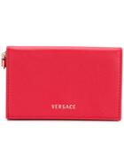 Versace Foldover Card Case - Red
