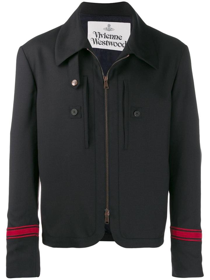 Vivienne Westwood Zipped Shirt Jacket - Black