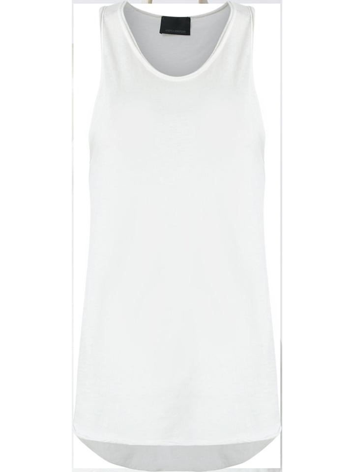Andrea Bogosian Tank Top, Women's, Size: P, White, Cotton