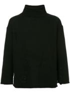 Yohji Yamamoto Distressed Knit Sweater - Black