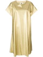 Mm6 Maison Margiela Metallic T-shirt Dress