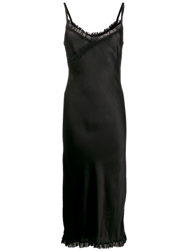 Ann Demeulemeester Cami-styled Satin Dress - Black
