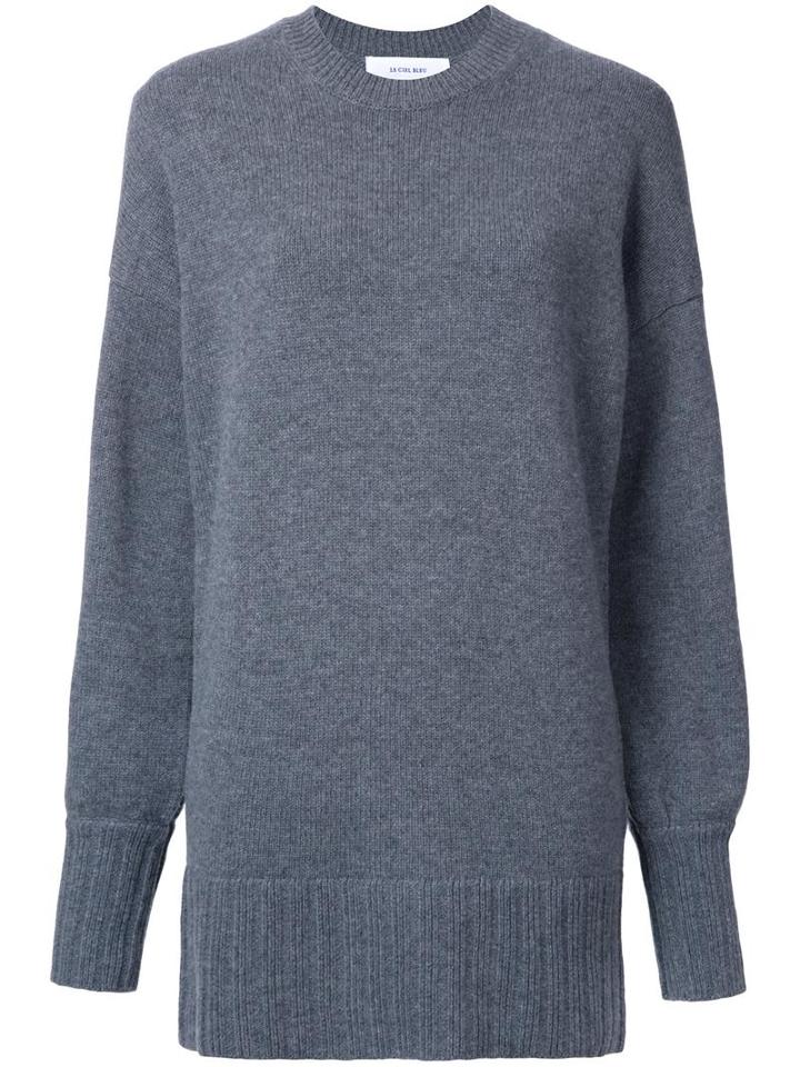 Le Ciel Bleu Longline Jumper, Women's, Size: 36, Grey, Wool/cashmere