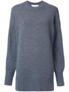 Le Ciel Bleu Longline Jumper, Women's, Size: 36, Grey, Wool/cashmere