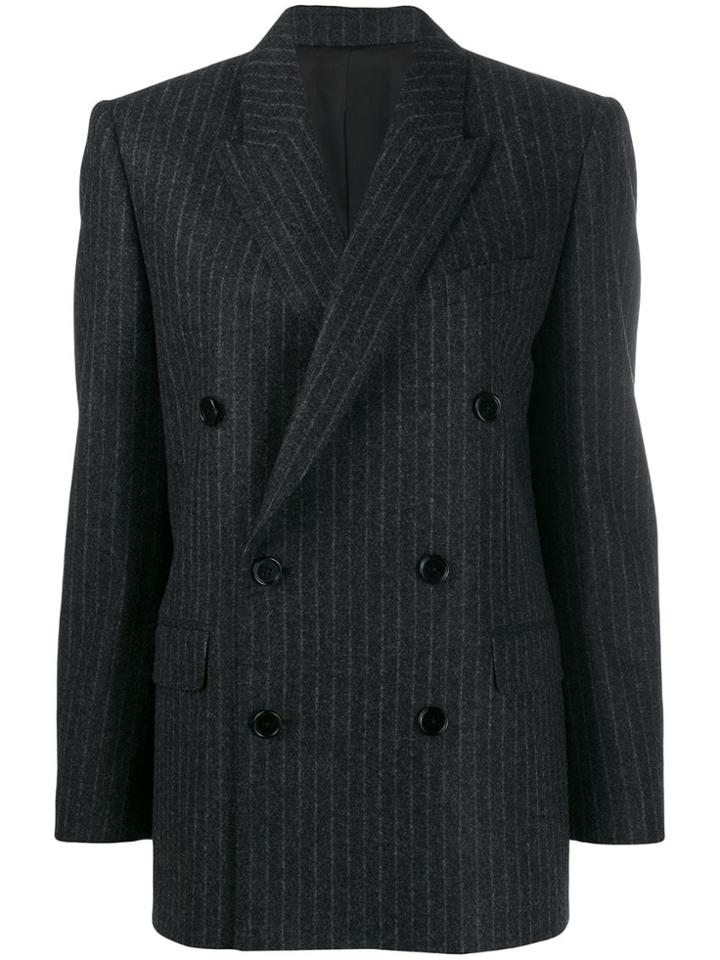 Celine Eyewear Boxy Double-breasted Jacket - Grey