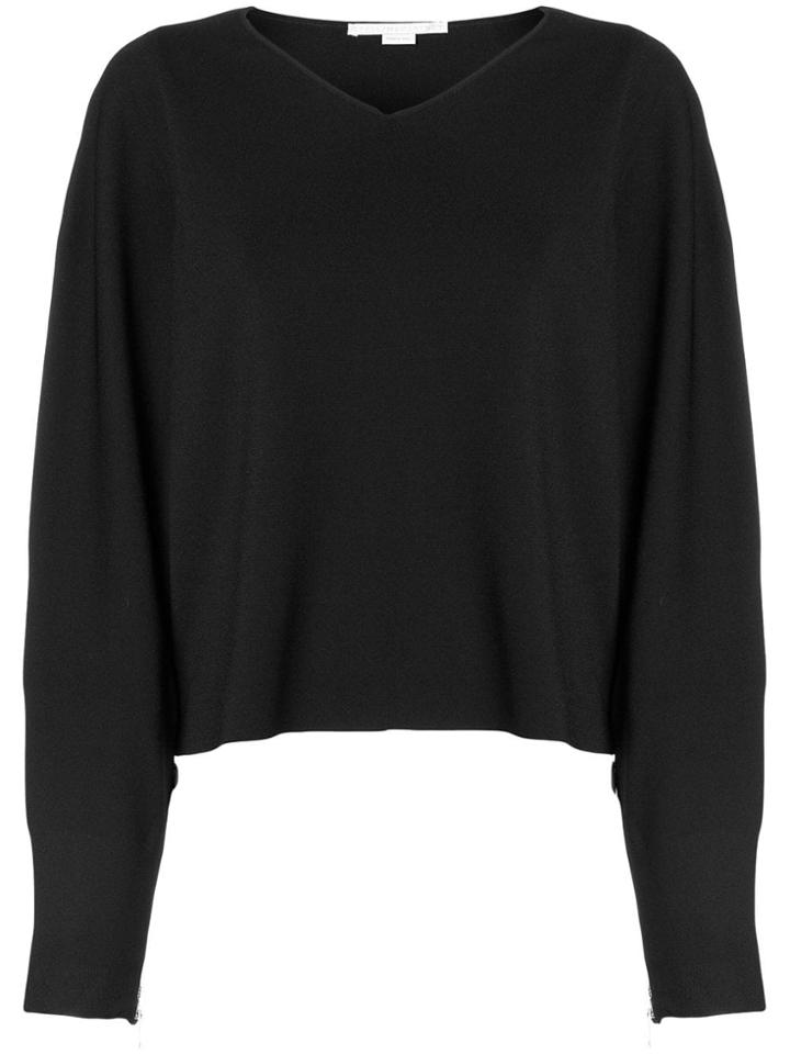 Stella Mccartney V-neck Jersey Sweater - Black