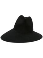 Gucci Asymmetrical Wide Brim Hat - Black