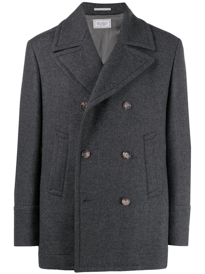 Brunello Cucinelli Double Breasted Dinner Jacket - Grey