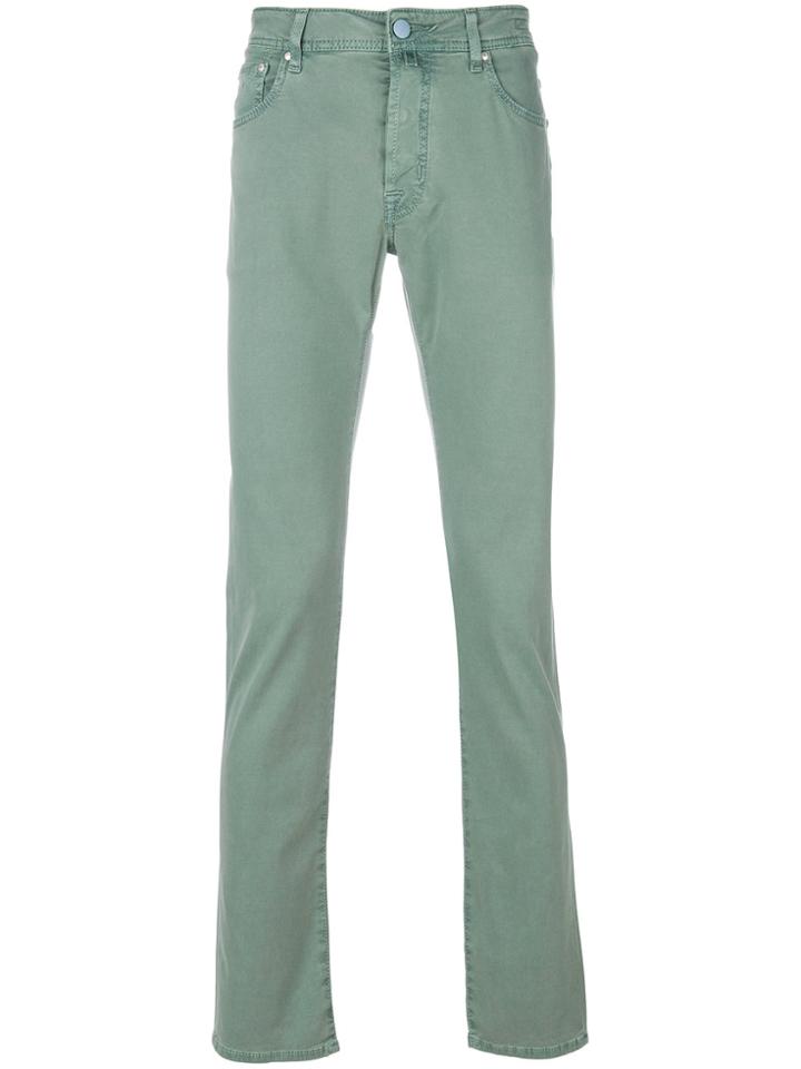 Jacob Cohen Skinny Trousers - Green