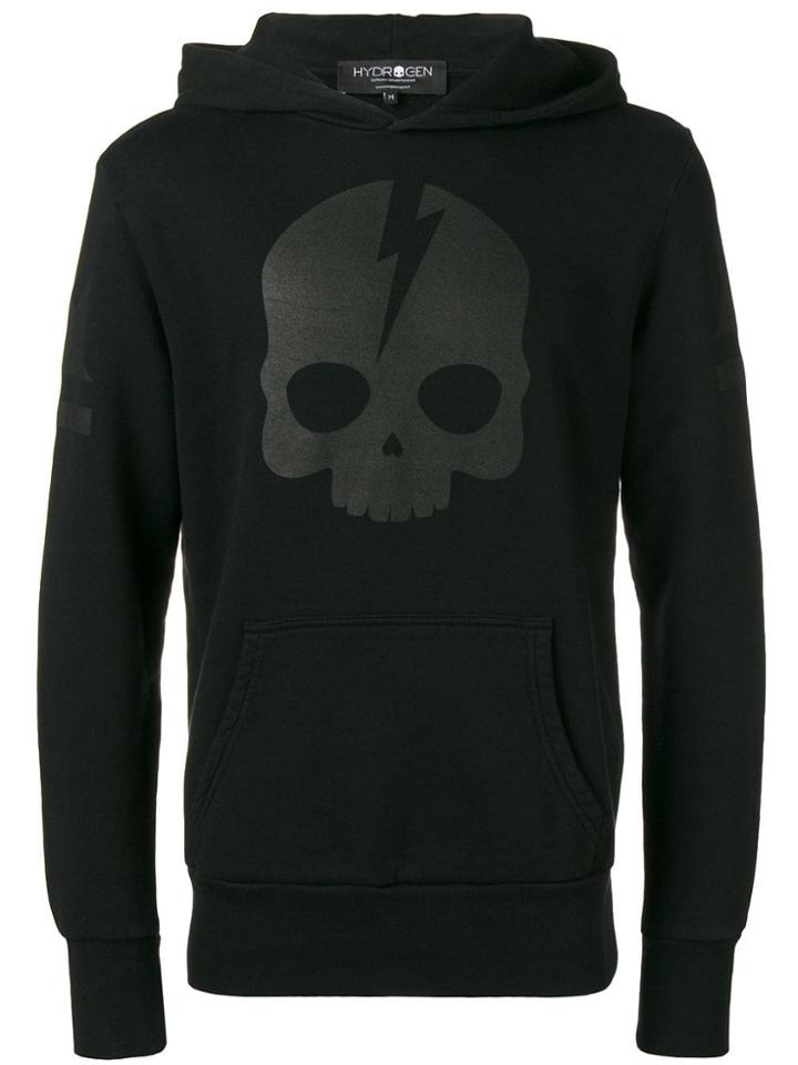 Hydrogen Skull Hoodie - Black