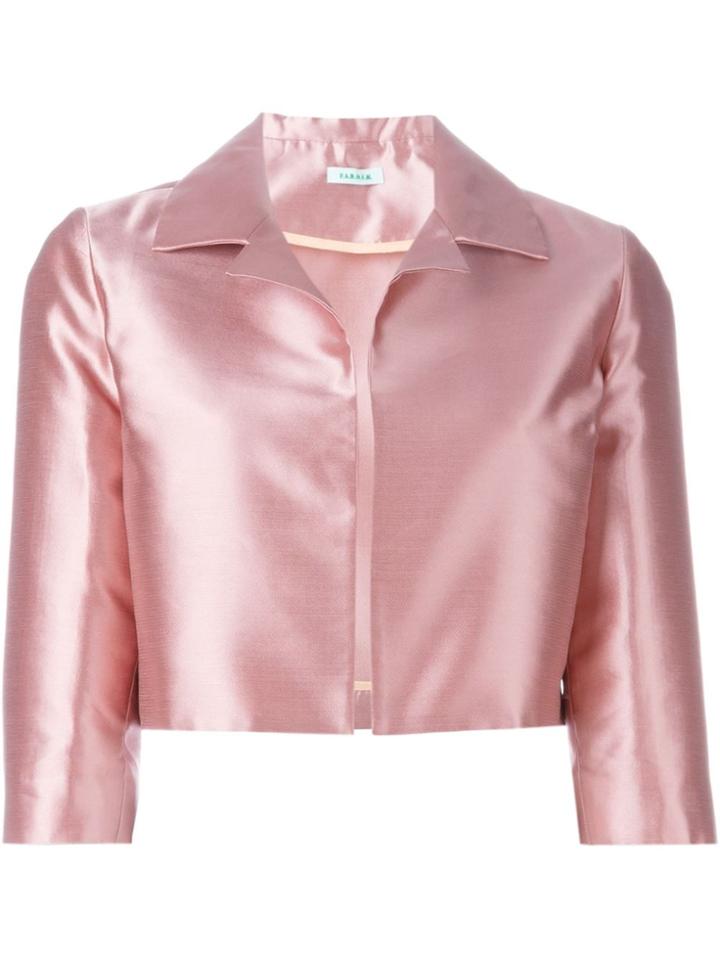 P.a.r.o.s.h. Cropped Jacket - Pink & Purple