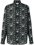 Lanvin Pinstripe Seam Pattern Shirt - Blue