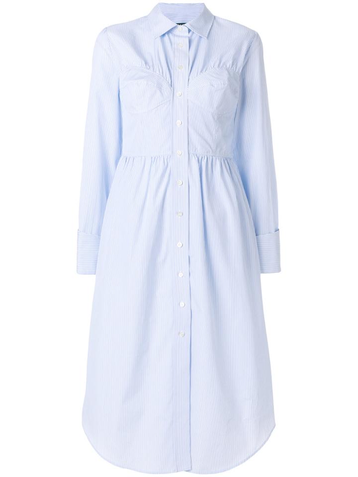 Alexa Chung Striped Design Dress - Blue