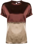 Brunello Cucinelli T.shirt Bi-color - Red