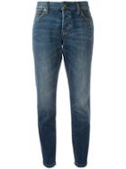 Burberry Relaxed Fit Mid-indigo Jeans - Blue
