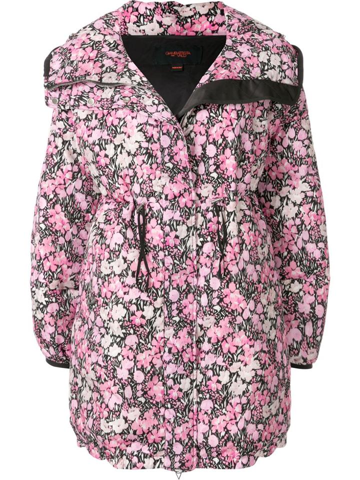 Giambattista Valli Floral Parka Coat - Pink