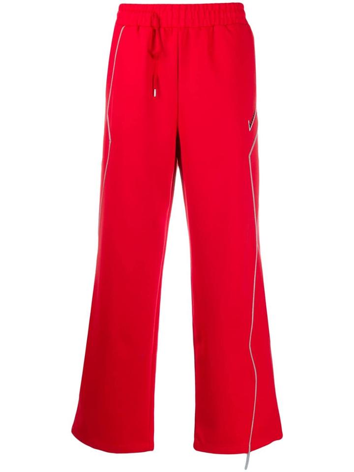 Ader Error Logo Track Pants - Red