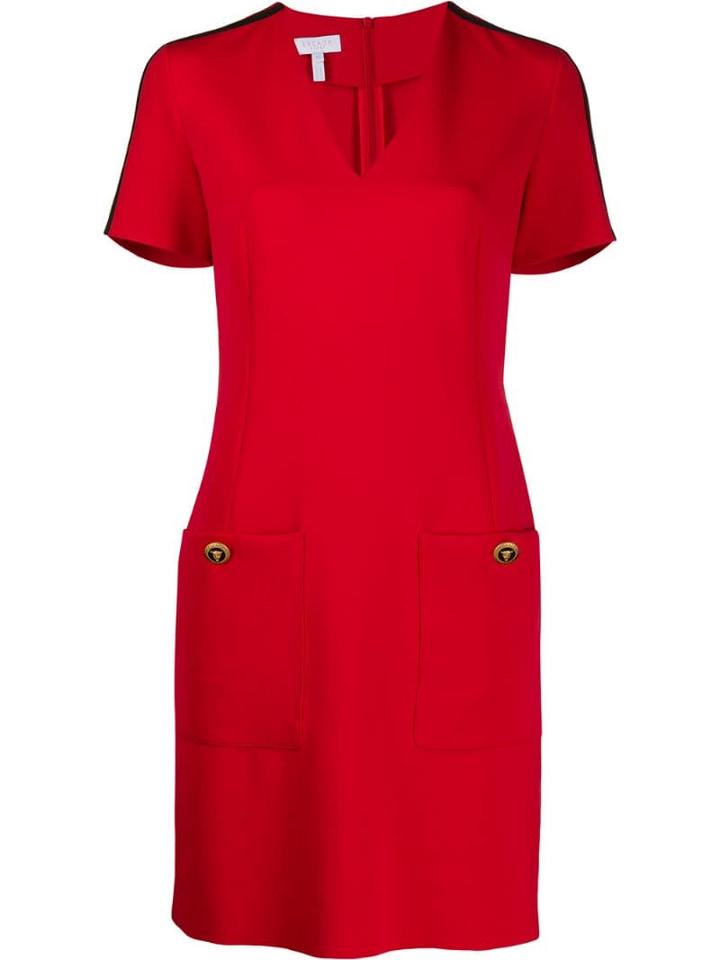 Escada Sport Side Stripe Midi Dress - Red