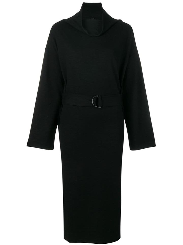 Joseph Belted Shift Dress - Black