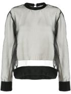 Comme Des Garçons Noir Kei Ninomiya Tulle Layer Jumper - White