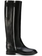 Casadei Zip-embellished Boots - Black