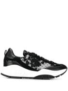 Jimmy Choo Raine Floral Lace Sneakers - Black