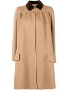 Valentino Pre-owned 1970's Draped Flared Coat - Neutrals