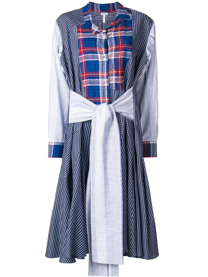 Loewe Patchwork Dress - Blue