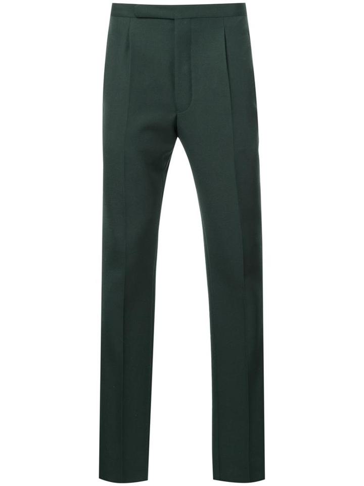 Raf Simons Tailored Trousers, Men's, Size: 44, Green, Wool