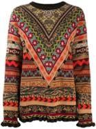 Etro Geometric Jacquard Jumper - Brown