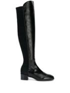 Stuart Weitzman Stuart Weitzman Tiablagls Black Leather/fur/exotic