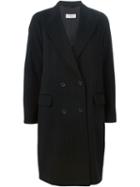 Alberto Biani Pinstripe Oversize Coat, Women's, Size: 42, Black, Viscose/cashmere/virgin Wool