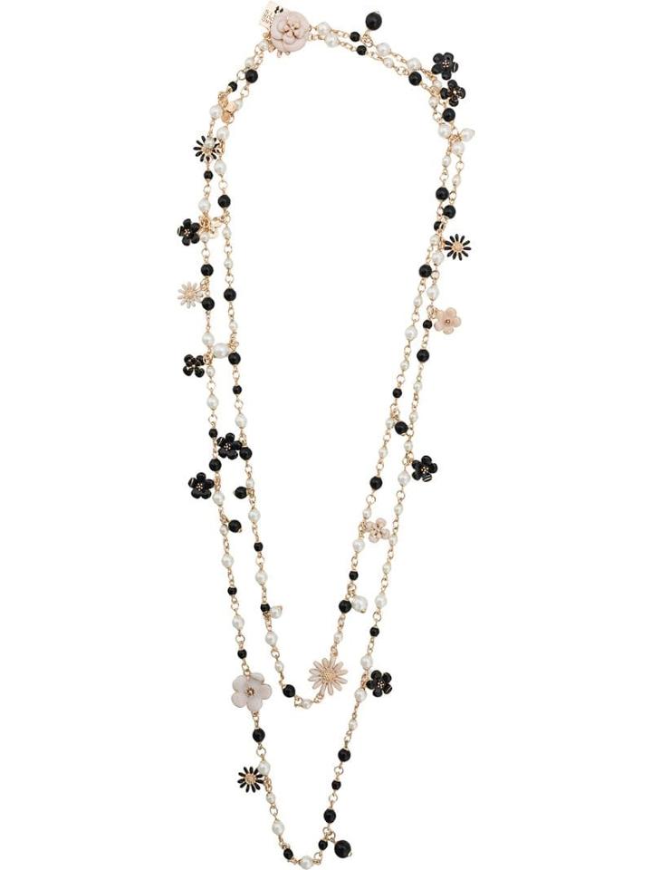 Edward Achour Paris Floral Chain Necklace - Gold
