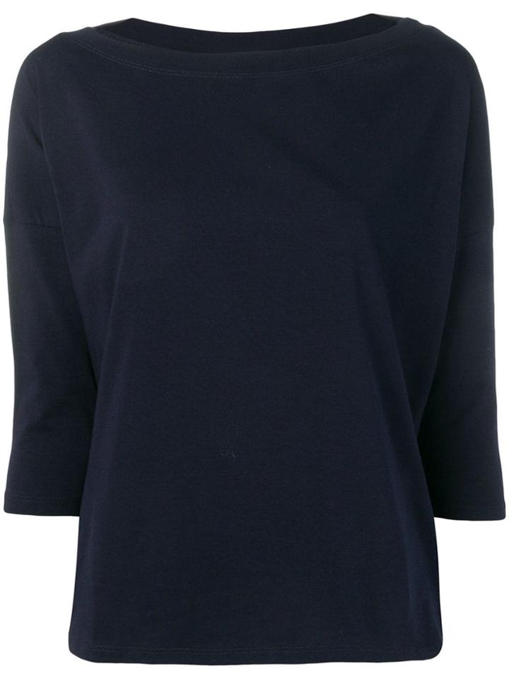 Snobby Sheep Draped Slim-fit Sweater - Blue