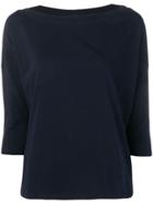 Snobby Sheep Draped Slim-fit Sweater - Blue