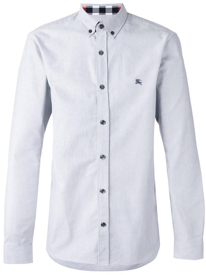 Burberry - Button Down Shirt - Men - Cotton - Xl, Grey, Cotton