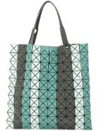 Bao Bao Issey Miyake Striped Prism Tote - Green