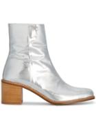 Maryam Nassir Zadeh Silver Patent Leather Fiorenza 60 Boots - Metallic