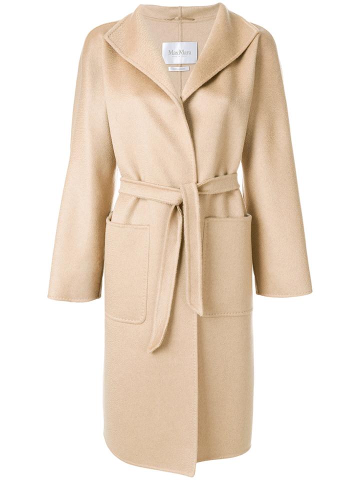 Max Mara Casual Belted Coat - Nude & Neutrals