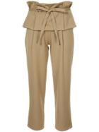 Guild Prime Layered Waist Cropped Trousers - Brown