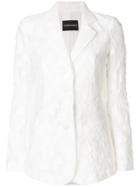 Emporio Armani Lace Appliqué Blazer - White