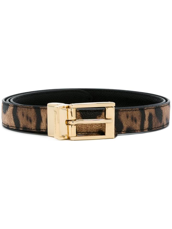 Dolce & Gabbana Leopard Print Belt