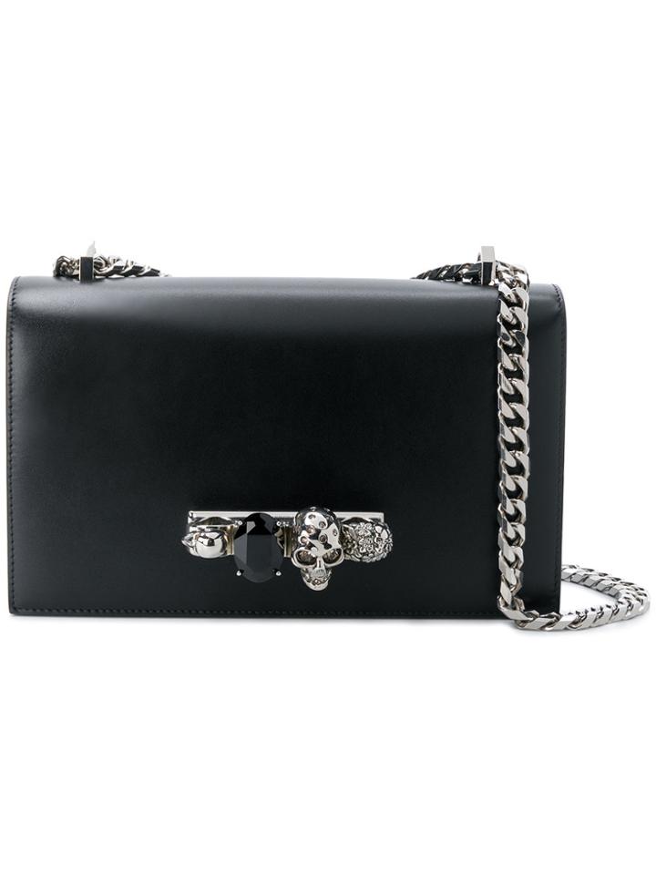 Alexander Mcqueen Knuckle Shoulder Bag - Black