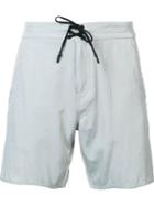 Outerknown Contrast Drawstring Chino Shorts, Men's, Size: 36, Grey, Nylon