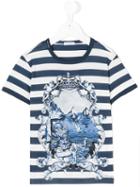 Dolce & Gabbana Kids - Sicilian Majolica Print T-shirt - Kids - Cotton - 2 Yrs, Blue