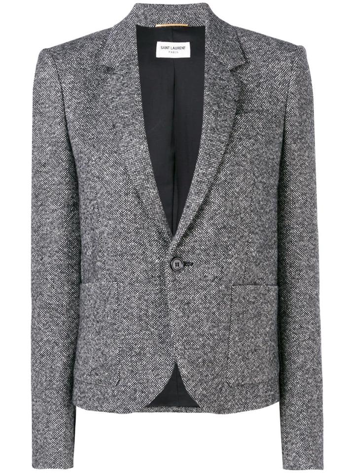 Saint Laurent Fitted Blazer - Black