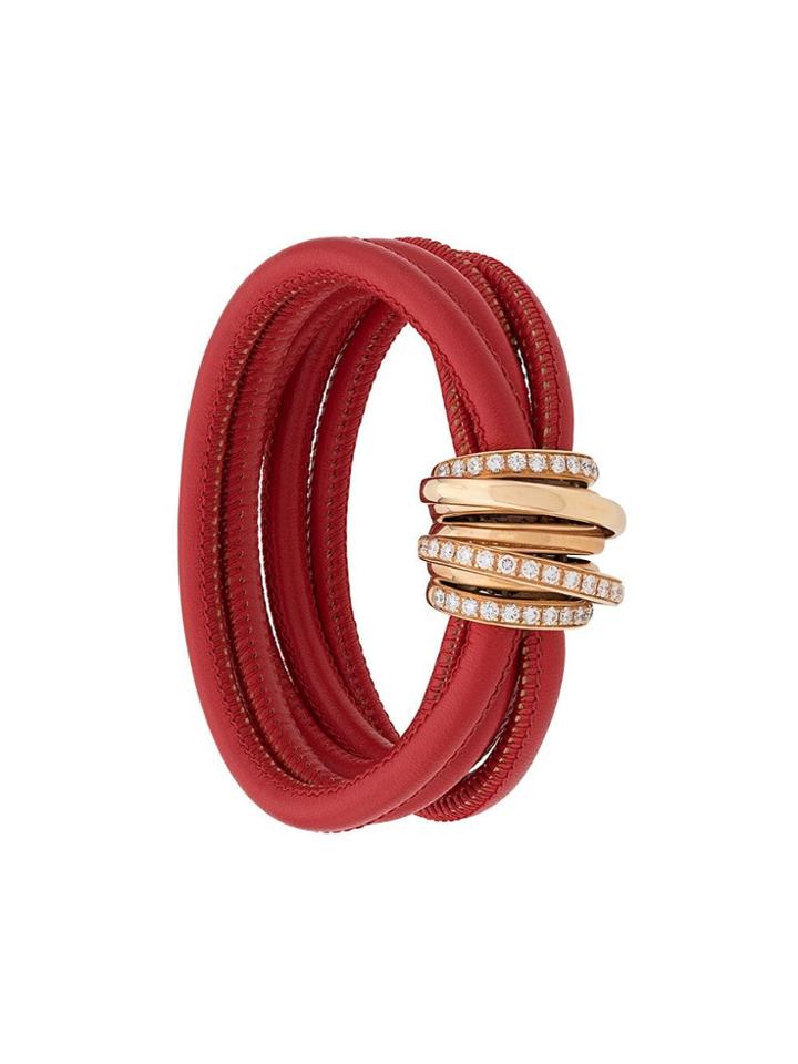 De Grisogono 18kt Rose Gold And Diamond Allegra Bracelet - Parrot