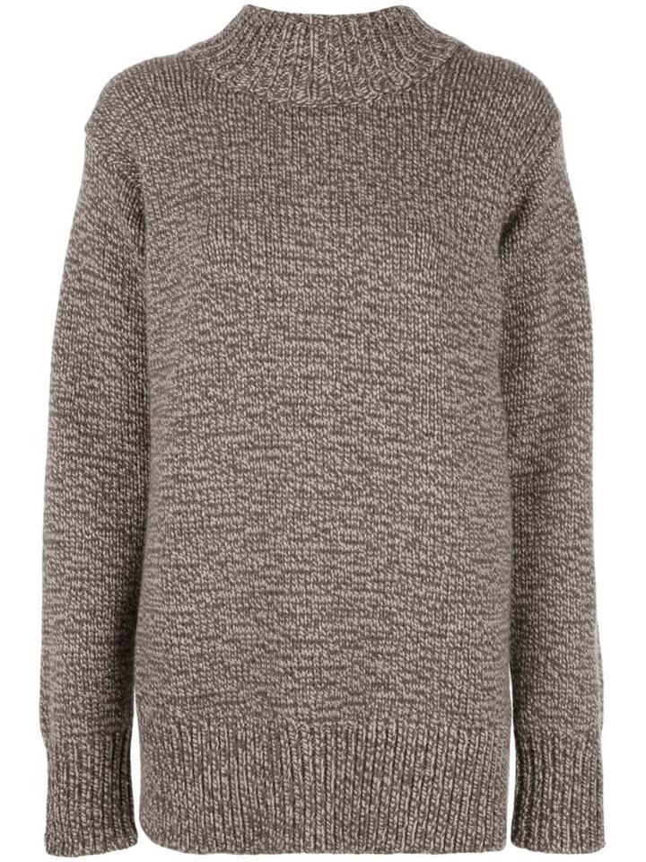 The Row Oversize Crew-neck Cashmere Sweater - Brown