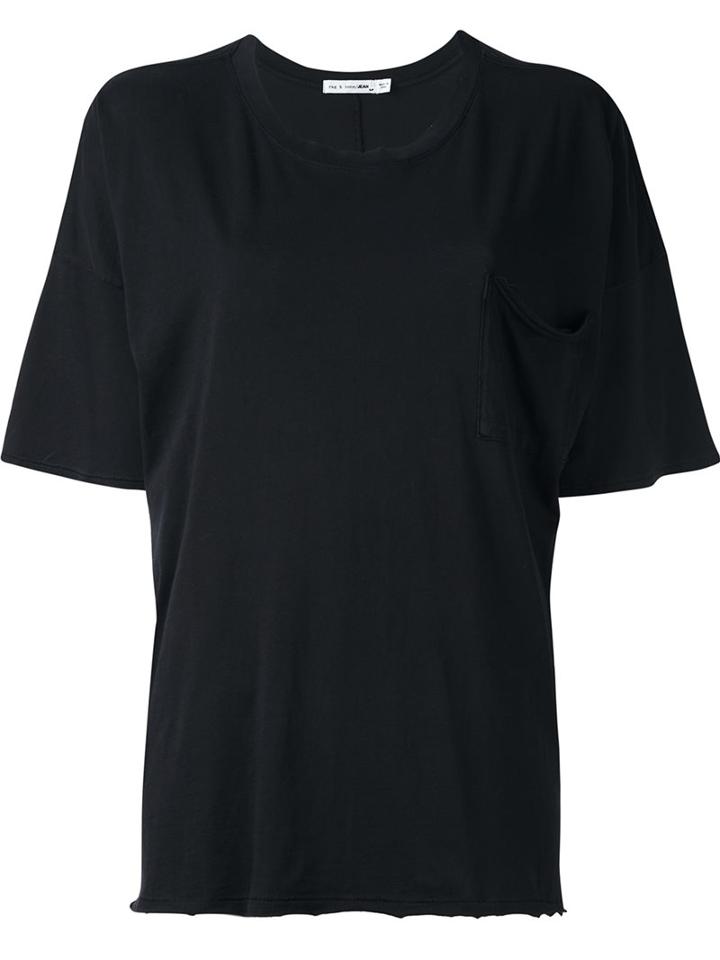 Rag & Bone /jean Relaxed Fit T-shirt, Women's, Size: Medium, Black, Cotton